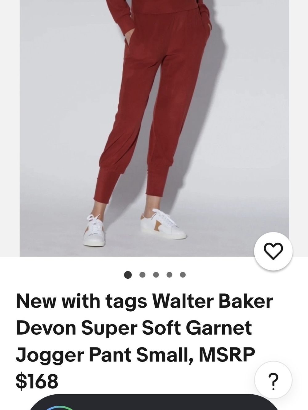 Walter Baker Garnet Jogger Pants
